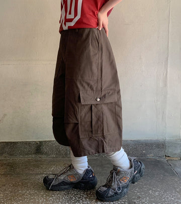 Heba Parachute Cargo Bermuda Pants